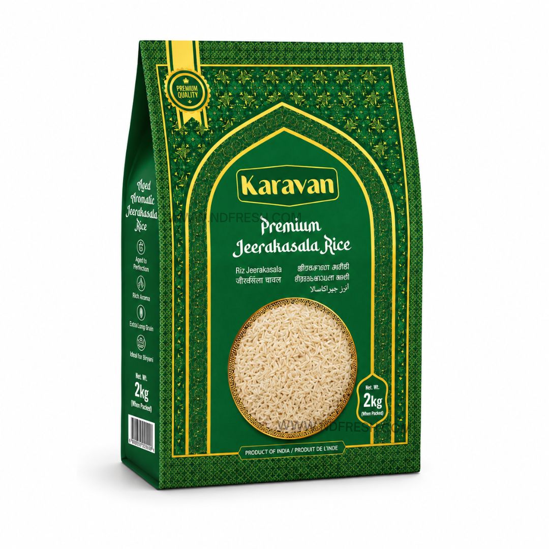 Karavan Premium Jeerakasala Rice (Kaima Rice) – 2 Kg (4.4 lb)