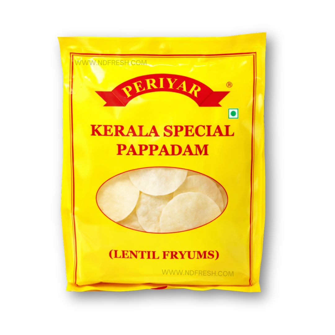Periyar Premium Frozen Pappadam – 200g (Kerala Style Urad Dal Pappad)