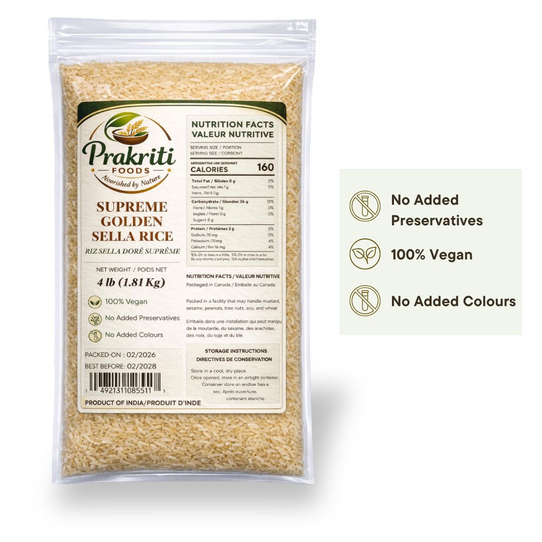Prakriti Supreme Golden Sella Rice – 4 lb