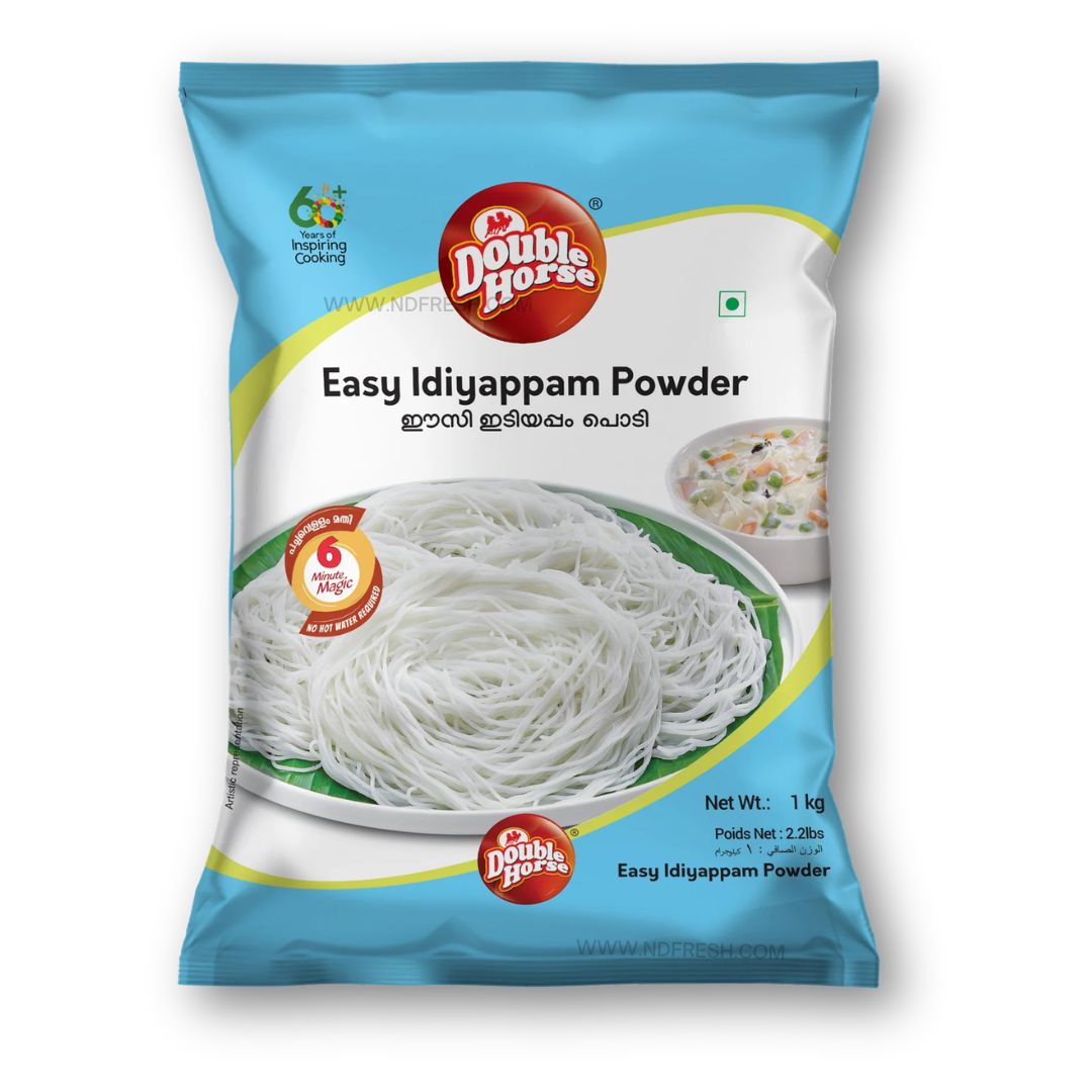 Double Horse Easy Idiyappam Powder (Kerala Rice Flour) – 1 Kg