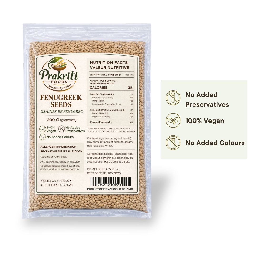 Prakriti Fenugreek Seeds/ Methi Seeds – 200 g