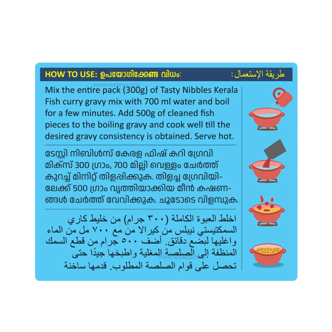 Tasty Nibbles Kerala Fish Curry Gravy Mix - 300g