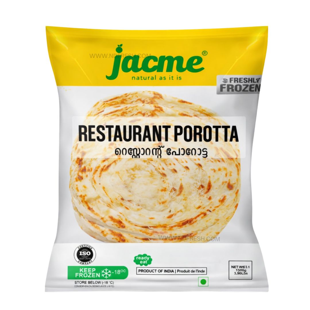 Jacme Restaurant Porotta – 1.8 kg (3.9 lbs) | Authentic Kerala Layered Flat bread