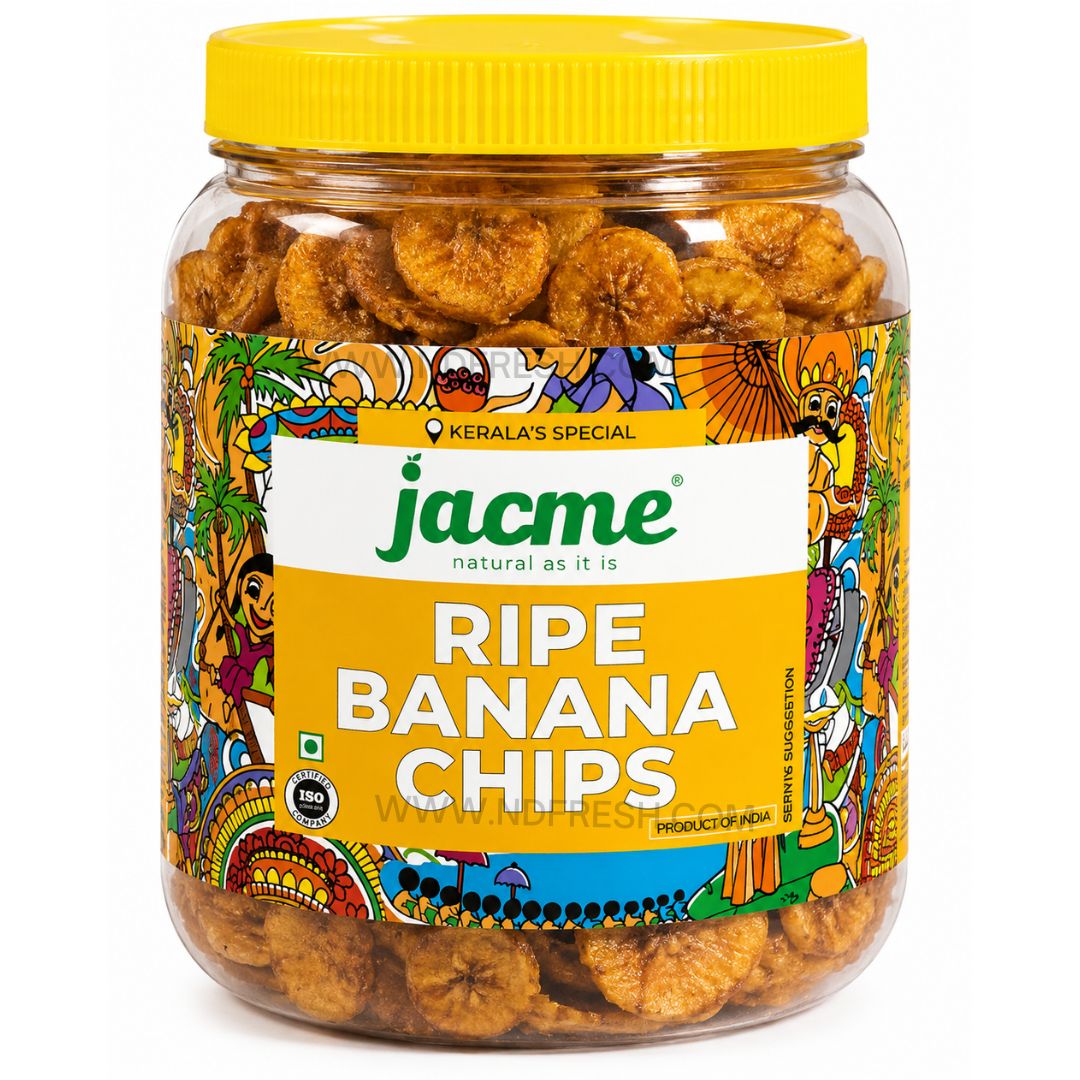 Jacme Ripe Banana Chips – 300 g | Sweet Crispy Plantain Chips
