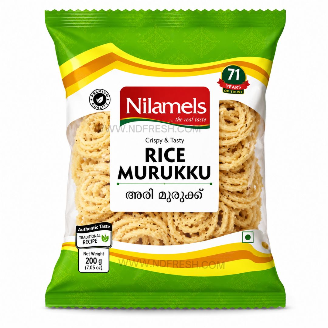 Nilamel Rice Murukku – 200 g | Crispy Rice Snack
