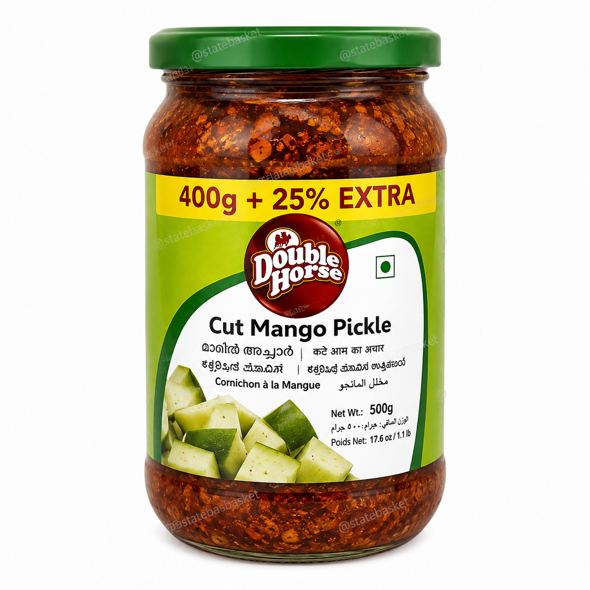 Double Horse Cut Mango Pickle – 500g