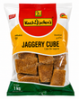 A 1 kg bag of Kozhi Koden's Jaggery Cube (Cube De Jagerie) on a white background.