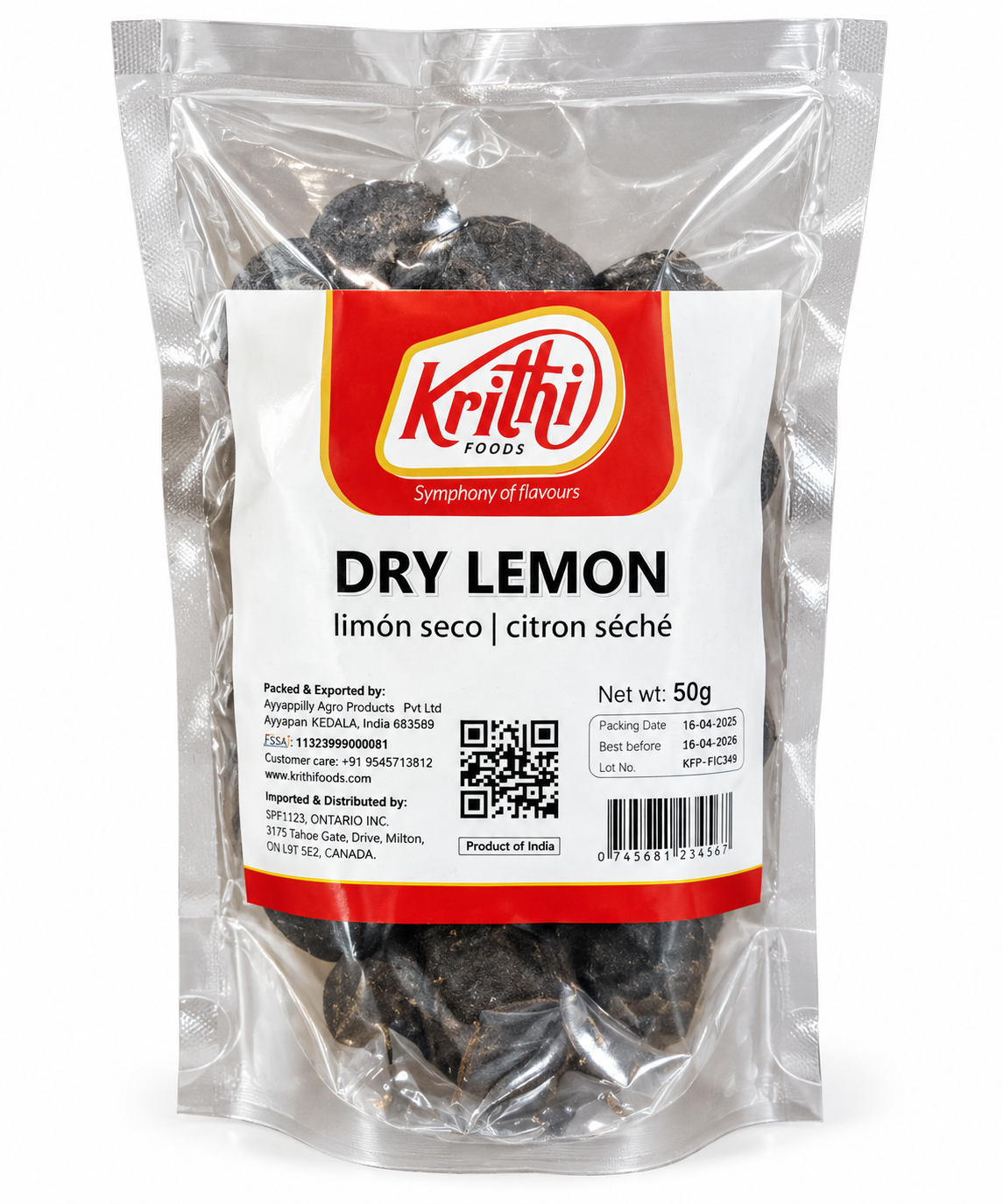 Krithi Dry Lemon – 50 g