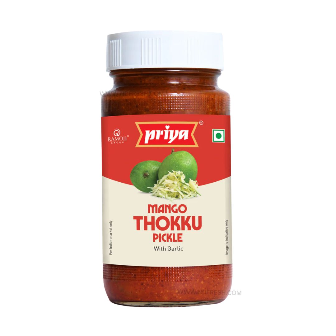Priya Mango Thokku Pickle - 300g (Without Garlic)