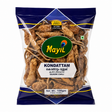 A 100g bag of MayiL Kondattam (Quark Chili) snack pieces, showing the brown chili peppers visible through a clear window in the navy blue packaging.