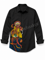 Kerala Theyyam Printed Black Shirt