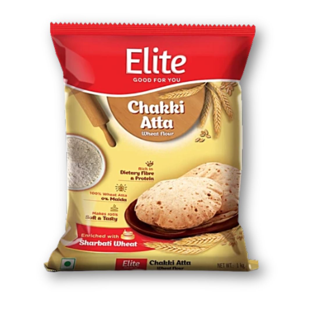 Elite Chakki Atta (Whole Wheat Flour) – 1 Kg