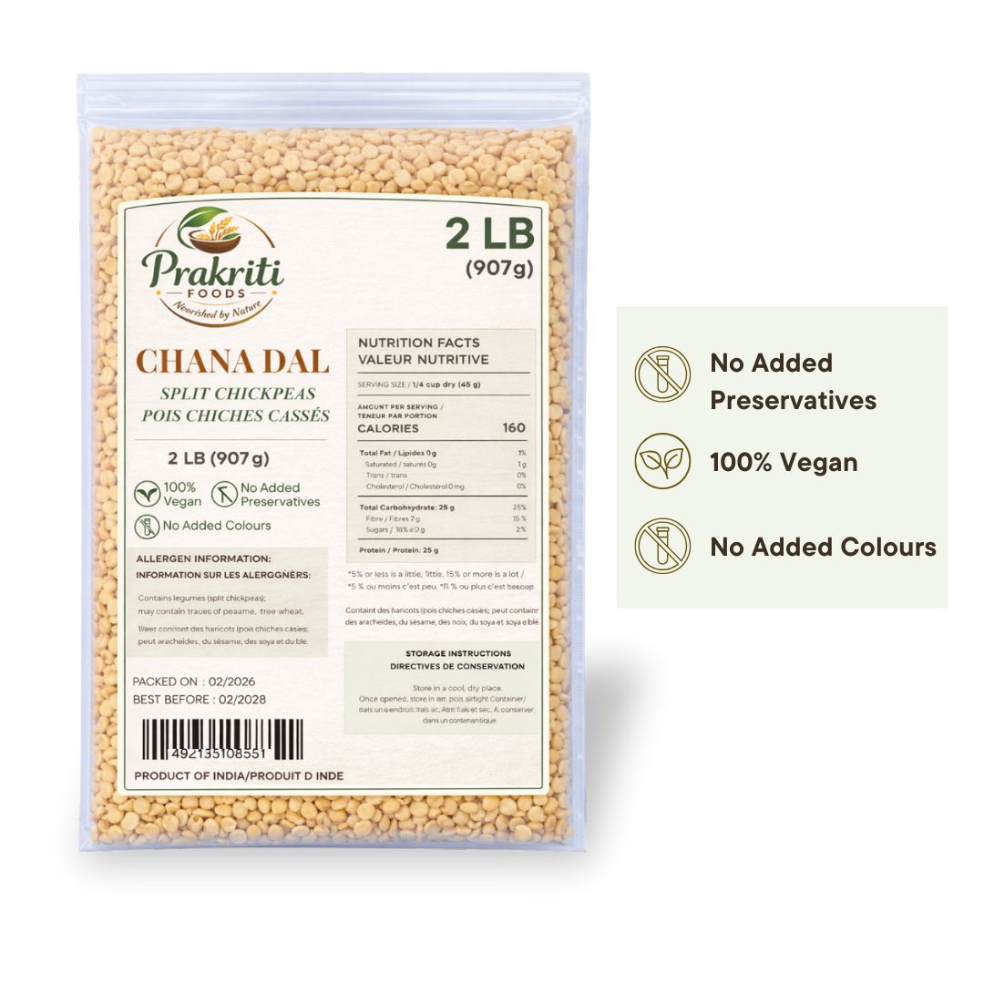 Prakriti Chana Dal (Split Chickpeas) – 2 lb