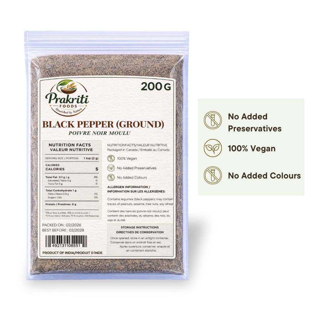 Prakriti Ground Black Pepper – 200 g