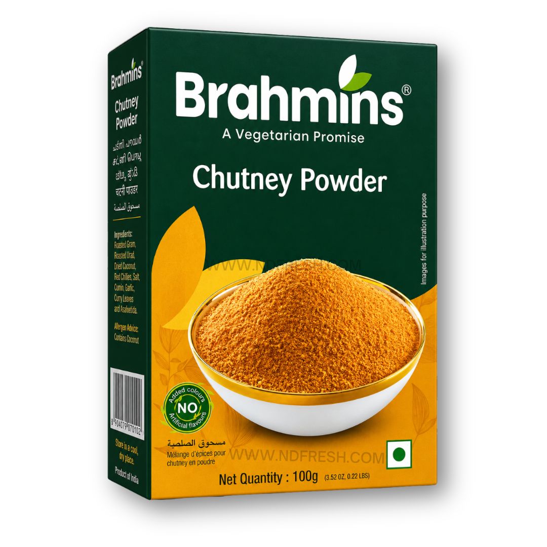 Brahmins Chutney Powder – 100 g | Instant South Indian Chutney Mix