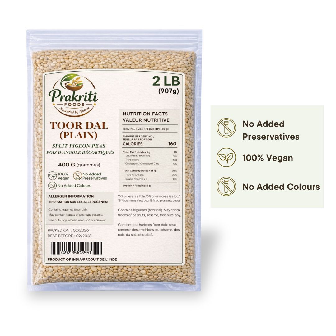 Prakriti Toor Dal Plain – 2 lb