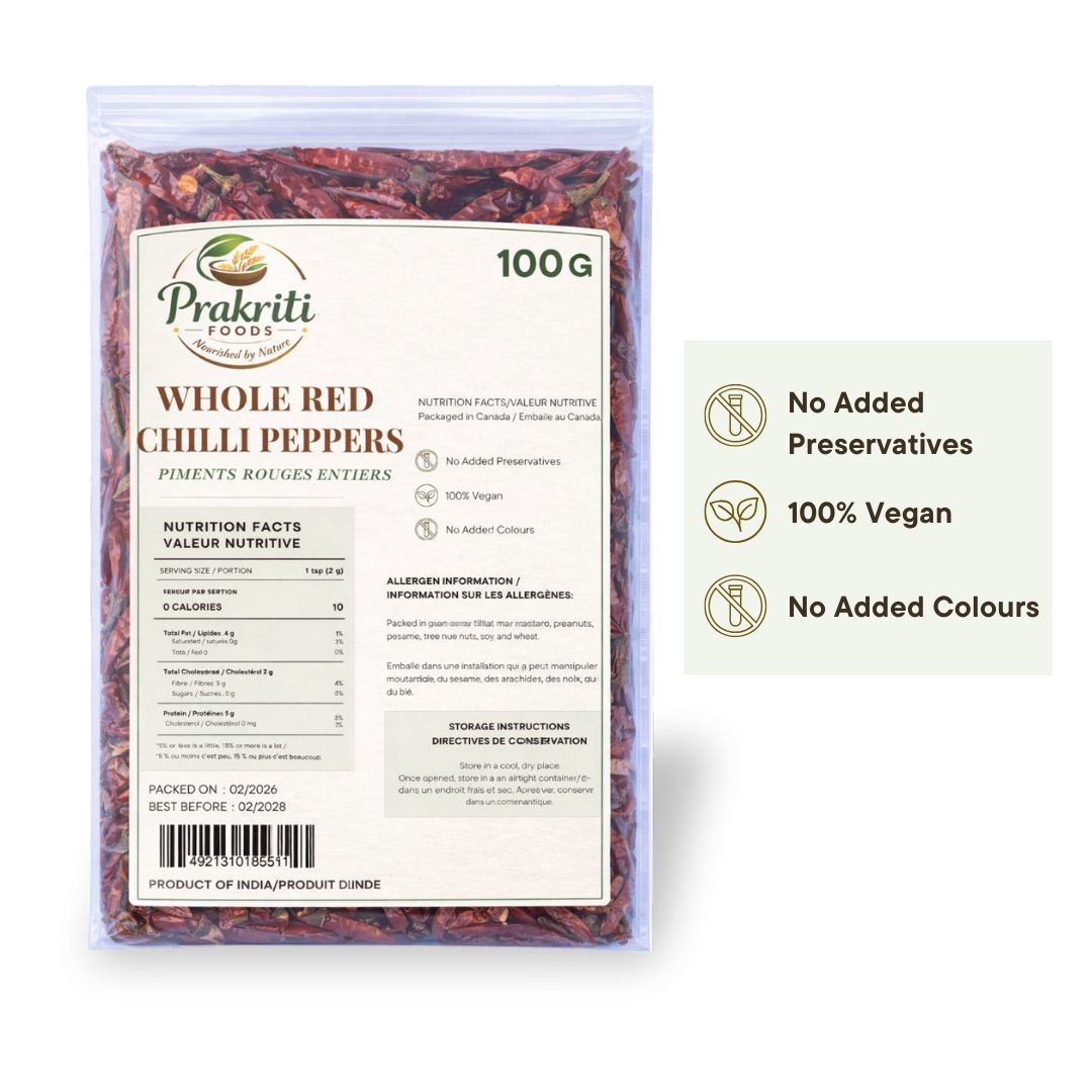 Prakriti Whole Dry Red Chilli Peppers